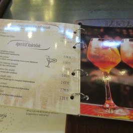 Vakvarjú Csónakház Budapest - Étlap/itallap