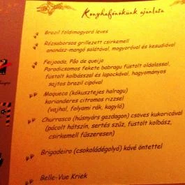 Vakvarjú Étterem - Pest Budapest - Étlap/itallap