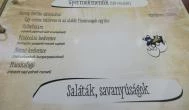 Vakvarjú Étterem - Újlipót Budapest - Étlap/itallap