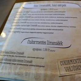Vakvarjú Vendéglő - Buda Budapest - Étlap/itallap