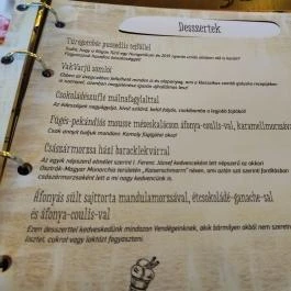 Vakvarjú Vendéglő - Buda Budapest - Étlap/itallap