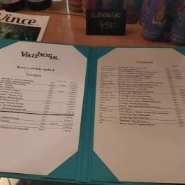 Van Boris Borbár Budapest - Étlap/itallap