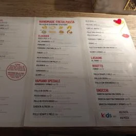 Vapiano Étterem - Bécsi Corner, Budapest - Étlap/itallap