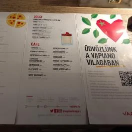 Vapiano Étterem - Bécsi Corner, Budapest - Étlap/itallap