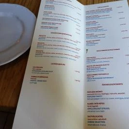 Vár: A Speiz Budapest - Étlap/itallap