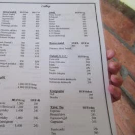 Várkapitány Étterem Drégelypalánk - Étlap/itallap