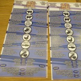 Vaslap Budapest - Étlap/itallap