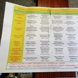 Vegakuckó Saláta & Gasztrobár Budapest - Étlap/itallap