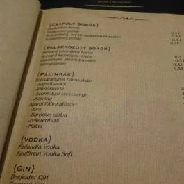 Végállomás Bistro & Wine, Miskolc - Étlap/itallap