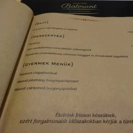 Végállomás Bistro & Wine, Miskolc - Étlap/itallap