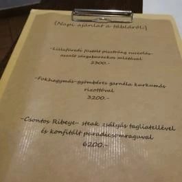 Végállomás Bistro & Wine, Miskolc - Étlap/itallap