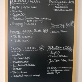 Vén Diófa Panzió étterme Szeged - Étlap/itallap