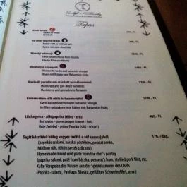 Vendéglő a KisBíróhoz Budapest - Étlap/itallap