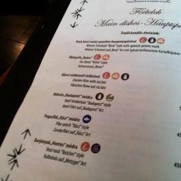 Vendéglő a KisBíróhoz Budapest - Étlap/itallap