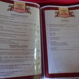 Vendéglő a Négy Remetéhez, Oroszlány - Étlap/itallap