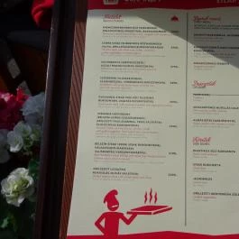 Veranda Restaurant - Pizza & Pasta Budapest - Étlap/itallap