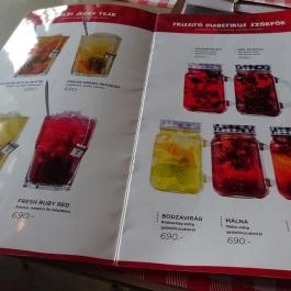 Veranda Restaurant - Pizza & Pasta Budapest - Étlap/itallap