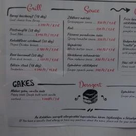 Veritas Winebar Budapest - Étlap/itallap