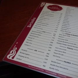 Vicky Barcelona - Gozsdu Udvar Budapest - Étlap/itallap