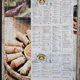 Viet Cuisine, Budapest - Étlap/itallap