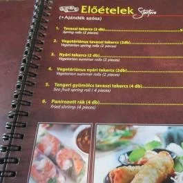Viet Cuisine Budapest - Étlap/itallap