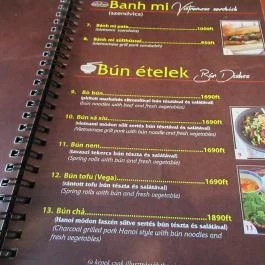 Viet Cuisine Budapest - Étlap/itallap