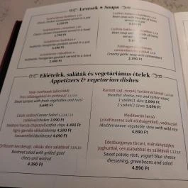 Vigadó Étterem Budapest - Étlap/itallap