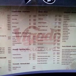 Vigadó Étterem & Söröző Budapest - Étlap/itallap