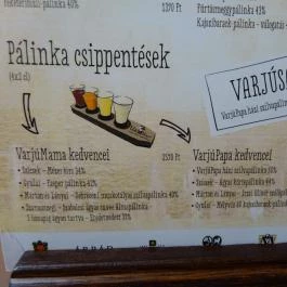 Vígvarjú Étterem Budapest - Étlap/itallap