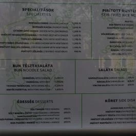 VIN.VIN City Étterem Budapest - Étlap/itallap