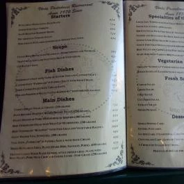 Vörös Postakocsi Étterem, Budapest - Étlap/itallap