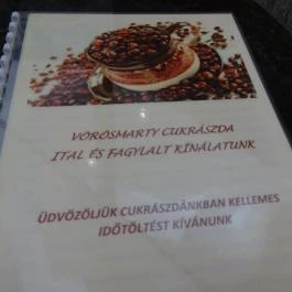 Vörösmarty Cukrászda Székesfehérvár - Étlap/itallap