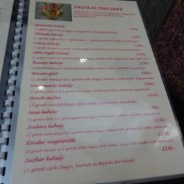 Vörösmarty Cukrászda Székesfehérvár - Étlap/itallap