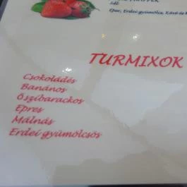 Vörösmarty Cukrászda Székesfehérvár - Étlap/itallap