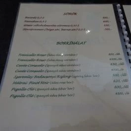 Vörösmarty Cukrászda Székesfehérvár - Étlap/itallap