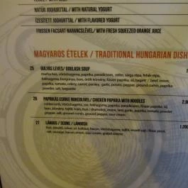 Wake Up - Gourmet Bár Budapest - Étlap/itallap