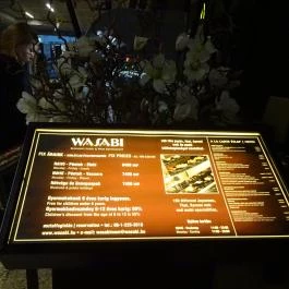 Wasabi Running Sushi & Wok Restaurant - MOM Park Budapest - Étlap/itallap