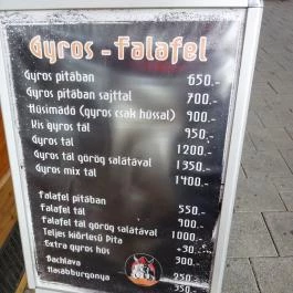 Wikinger Étterem Budapest - Étlap/itallap