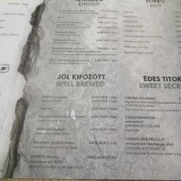 Winestone Budapest City Center Budapest - Étlap/itallap