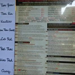 Wok Bar Budapest - Étlap/itallap