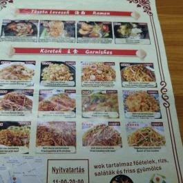Wok Express Budapest - Étlap/itallap