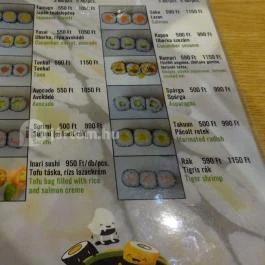 WoKame Budapest - Étlap/itallap