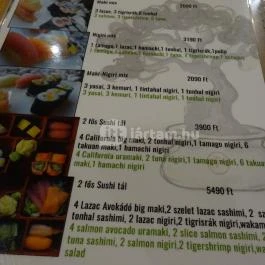 WoKame Budapest - Étlap/itallap