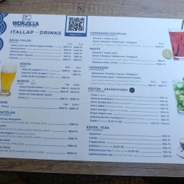 Wokzilla Sushi & Wok Bar Budapest - Étlap/itallap