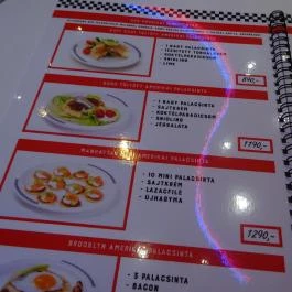 WOW American Retro Diner Budapest - Étlap/itallap