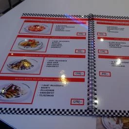 WOW American Retro Diner Budapest - Étlap/itallap