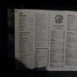 Yellow Zebra Budapest - Étlap/itallap