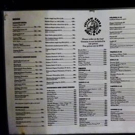 Yellow Zebra Budapest - Étlap/itallap