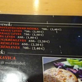 Yu-Grill Budapest - Étlap/itallap