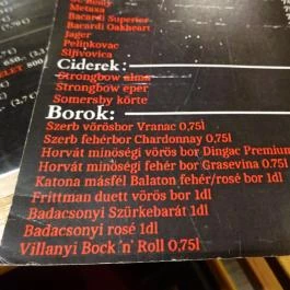 Yu-Grill Budapest - Étlap/itallap